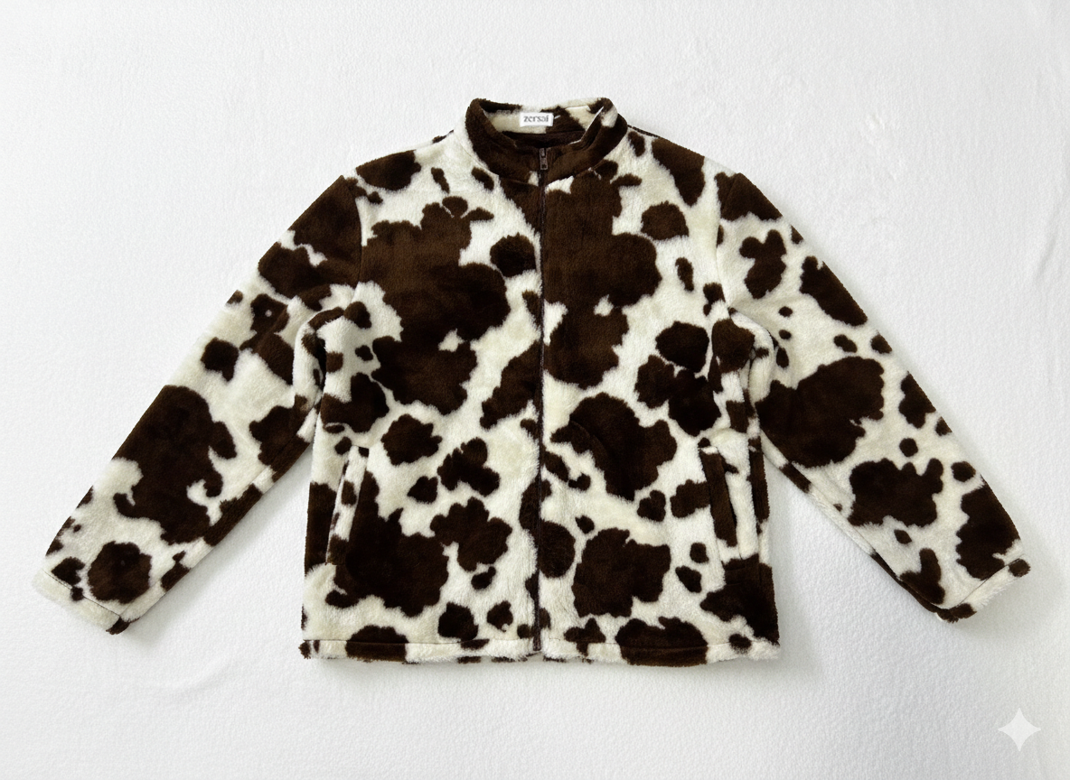 Oversized Jacket cow design