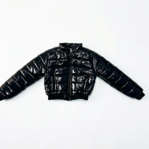 Black puffer brillant jacket