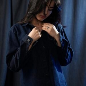 Denim blue navy shirt