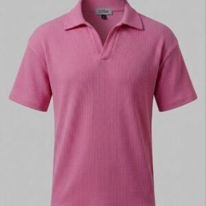 Pink oversized polo