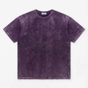Oversized purple acid wash t-shirt